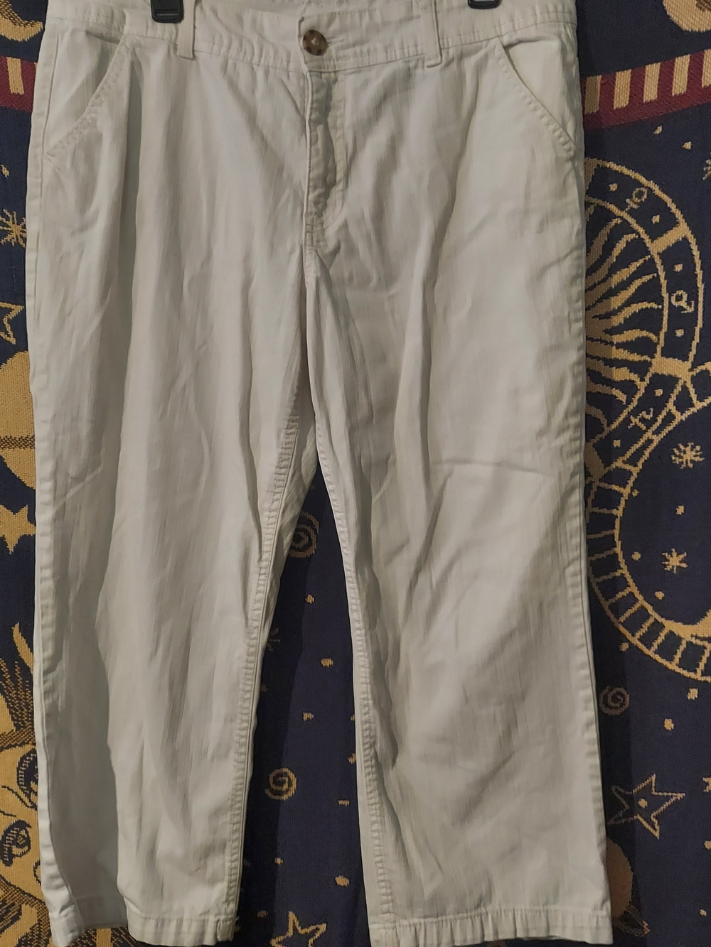 White Pants Jeans Cotton Blend